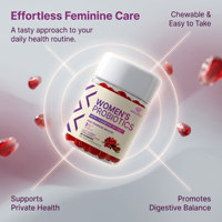 Qbioflex OEM/ODM Gummies Probiotiques pour Femmes avec Extrait de Canneberge 60 Gummies Favorisent une Digestion Saine
