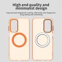 Étui pour Samsung Galaxy M15 M35 M55 5G M14 4G M05 Étui de téléphone à chargement sans fil magnétique pour Samsung F55 F15 F14 5G Coque arrière