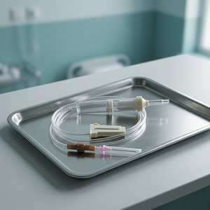 Kit d'administration sanguine jetable avec pince à rouleau pour transfusion sanguine sécurisée et applications d'infusion clinique - Product Image 2