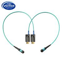 Nouveau pour Mini Extenseur de Fibre Optique Détachable 2.1, Paire Torsadée PVC 8K 60Hz/4K 120Hz, Connecteur MPo (Jusqu'à 300M) CEC/ARC pour Moniteur