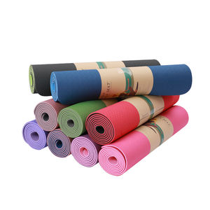 Esterilla de Yoga XINGYUN de TPE de 6mm de espesor de alta calidad con logotipo personalizado antideslizante de doble cara 183cm uso Universal venta al por mayor de fábrica - Product Image 2