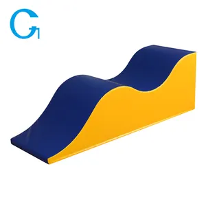 Good Quality Kids Soft Play Crawling Wave Colorful Blue Support Climbing Walking