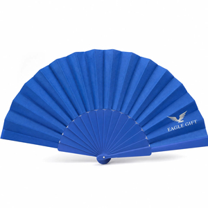 Regalo Promocional Empresarial al por Mayor, Abanico de Mano Personalizado de Plástico Resistente de 23 cm con Impresión de Marca Personalizada - Product Image 1