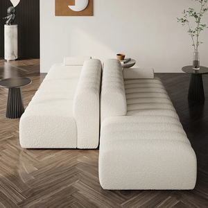 EU Modern Nordic Luxury Living Room Modular Sectional Modern Curved l Shape - Product Image 3