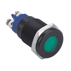 Marque leader de l'industrie ONPOW (CE,ROHS) 16mm tête plate LED lampe pilote borne indicateur de boîtier noir - Product Image 5