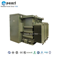 Transformateur ONAN monté sur socle 1000 kVA 12,47 kV IP55 Résistant aux produits chimiques Haute fiabilité pour l'eau et les eaux usées