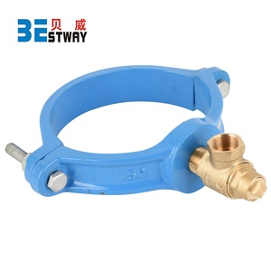 Bronze C83600 LG2 B62 Virole manuelle 1.0-1.6Mpa avec sangles <span class=keywords><strong>de</strong></span> <span class=keywords><strong>selle</strong></span> en fonte pour tuyau en plastique - Product Image 3