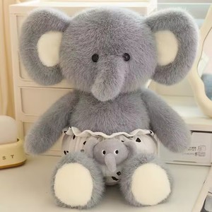 Giocattoli di Peluche all'Ingrosso: Orsacchiotto Morbido e Carino, Elefante Viola con Pannolino Rimovibile, Giocattoli di Peluche Animali Imbottiti - Product Image 3