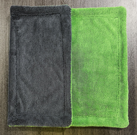 Serviette de nettoyage automobile 60x90cm Grande Premium 1200 GSM en microfibre tissée sans bords, double torsion, séchage rapide, écologique, forte absorption d'eau
