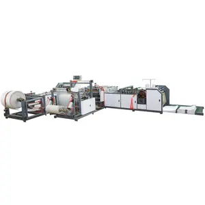 High speed PE film liner inserting cutting sewing machine pp bag woven bag making machine price