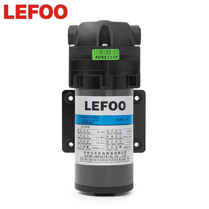 LEFOO RO pump 600 gpd booster ro pompa a membrana ro pump 600 gpd