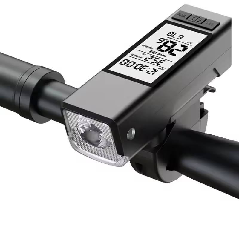 USB-C Светодиодная лампа для велосипеда 3 в 1, водонепроницаемая светодиодная компьютерная лампа с ЖК-дисплеем, спидометр и велосипедная лампа