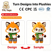 Service d'échantillonnage et de conception sur mesure pour figurines en peluche en coton PP OEM/ODM, jouets en coton doux et en peluche, jouets de collection certifiés CE CPC EN71