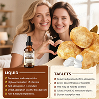 Extrait de champignon Lion's Mane en gouttes liquides, booster cérébral, améliore la clarté de la mémoire, la santé intestinale et l'immunité