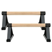 Ensemble de Parallettes en bois Calisthenics Handstand Parallettes Home Gym Outil d'entraînement de gymnastique Barres de pompes Barre de trempette