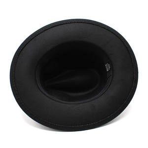 Chapeau Fedora Classique Élégant en Feutre pour Homme, Style Britannique Vintage, à Large Bord Plat, avec Chaîne, pour Femme et Homme, Vente en Gros - Product Image 6