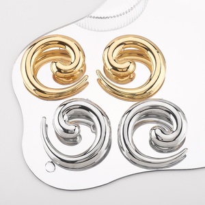 Jingciren Boutique Europe and the United States cross-border fashion exaggerated design earrings <b>conch</b> shape earrings - Product Image 4