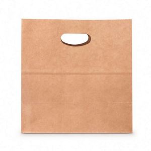 Custom Made Logo Printed Personalized Merchandise Die Cut Handle Shopping Kraft Paper <b>Bag</b> - Product Image 4