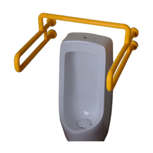 Barres d'appui pour urinoir de salle de bain Yuelang, en plastique et acier inoxydable, antidérapantes, pour personnes âgées et handicapées, YL05 - Product Image 1