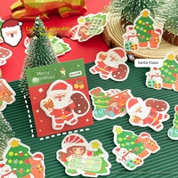 Bloc-notes adhésifs personnalisés en forme de Noël, 20 feuilles par bloc, pour étudiants, cadeau de Noël, vente en gros