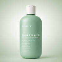 Shampooing Équilibrant Anti-Pelliculaire à l'Acide Salicylique et à l'Huile d'Arbre à Thé pour le Contrôle du Sébum et le Soulagement des Démangeaisons du Cuir Chevelu, Shampooing Clarifiant pour Cheveux