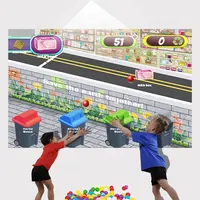 子供の遊び場のためのボールを備えたチャリオット基本バージョンインタラクティブスマッシュウォールゲームプロジェクションシステム。