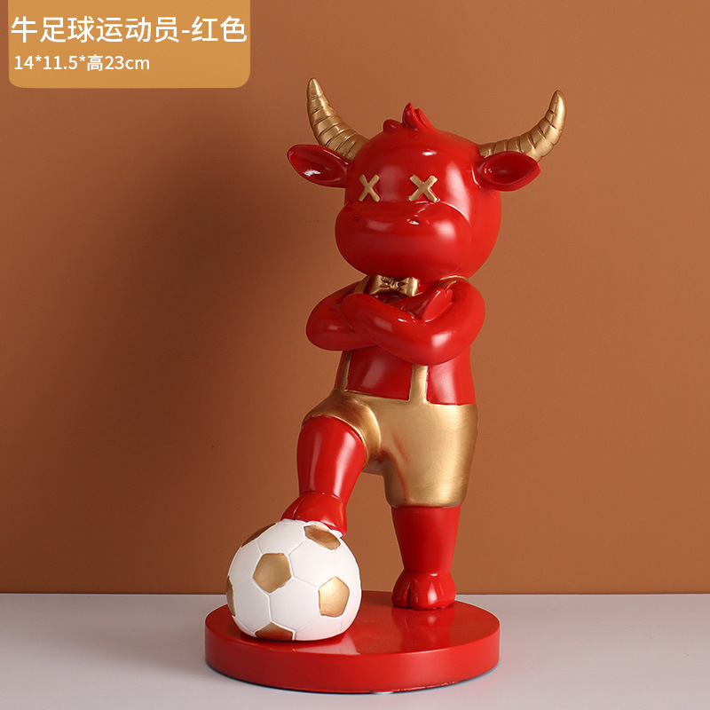 Pisa el balón de fútbol - Rojo