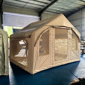 Tenda gonfiabile impermeabile completamente automatica per campeggio in Oxford attrezzatura per la notte nuova capanna all'aperto per il campeggio - Product Image 6
