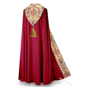 Châle de prière médiéval vintage pour <span class=keywords><strong>homme</strong></span>, cape de prêtre, chevalier, moine, châle de prière, costume de rôle de prêtre pour Halloween, carnaval, fête - Product Image 2