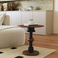 Table d'appoint moderne en bois massif, table basse de réception, table d'appoint de canapé pour hôtel, mobilier design