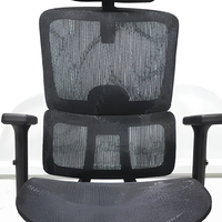 Chaise de bureau ergonomique moderne en maille, dossier haut, pivotante, réglable en hauteur avec support lombaire pour le bureau à domicile