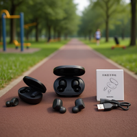 Écouteurs sans fil A6S MiPods True Wireless BT 5.0 pour le sport, indicateur LED, étanchéité IPX4, contrôle tactile, faible latence, charge Type-C, 5-10