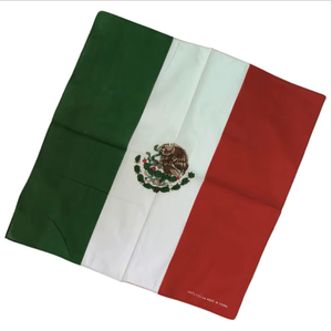 Pañuelo Deportivo Personalizado con Cualquier Bandera Nacional, Pañuelo Ecológico de Algodón con la Bandera de República Dominicana para Aficionados, Venta al Por Mayor - Product Image 6