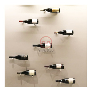 Bán buôn nhôm chai rượu vang chốt ngang treo tường giá rượu với bảng điều khiển phong cách nhà máy trực tiếp - Product Image 4