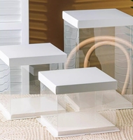 Petit emballage de fenêtre de boîte de gâteau d'approvisionnement direct d'usine avec le prix concurrentiel