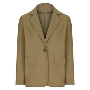 2023 Ladies jackets and coats blazer solid color fashion blazer long sleeve coat office wear