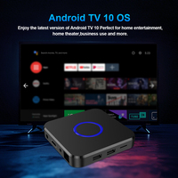 Topleo Android TV Box Reproductor Multimedia Wifi Set Top Box Smart Certificado ATV Android 10 8k Dual Wifi Tv Box Android
