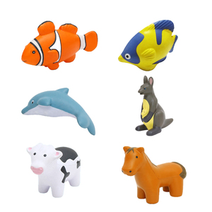 Animal Squeeze Ball für Kinder Niedlicher PU-Schaum Stress Ball Spielzeug Neuheit Squishy Cartoon Classic Dekompression Kleines Spielzeug - Product Image 1