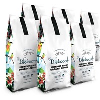 Sacs à café personnalisés avec impression, 12 oz, 340 g, sacs à café vides refermables, fond plat avec valve