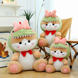 Nouveau modèle de jouet en peluche transformable dinosaure, adorable dinosaure chat en peluche douce, décoration d'intérieur en coton PP pour soulager le stress - Product Image 3