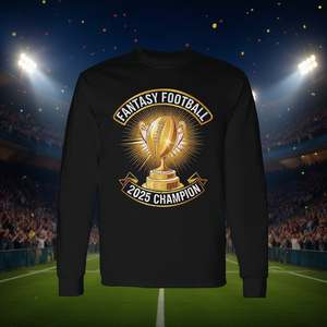 Camiseta de Manga Larga para Campeón de Fantasy Football 2025 - Product Image 3