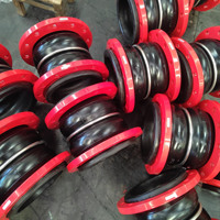 EXW DN125 DN150 DN200 5 "6" 8 "tekanan tinggi baja nirkarat 304/316 karet bellow sendi ekspansi fleksibel flens ANSI 150