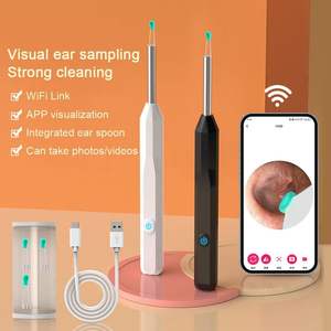 Outil de Nettoyage de Cérumen Sans Fil avec Caméra Kit d'Extraction de Cire d'Oreille 1296P HD Otoscope Auriculaire Grand Angle avec Lumière - Product Image 3