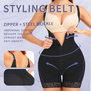 <span class=keywords><strong>Body</strong></span> dimagrante a compressione completa da donna e <span class=keywords><strong>modellante</strong></span> del corpo con cerniera e fibbia interna a vita alta shapewear - Product Image 6