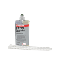 Composé de réparation de caoutchouc LOCTITE PC 7350, adhésif polyuréthane auto-nivelant pour la réparation de courroies, pour l'entretien industriel
