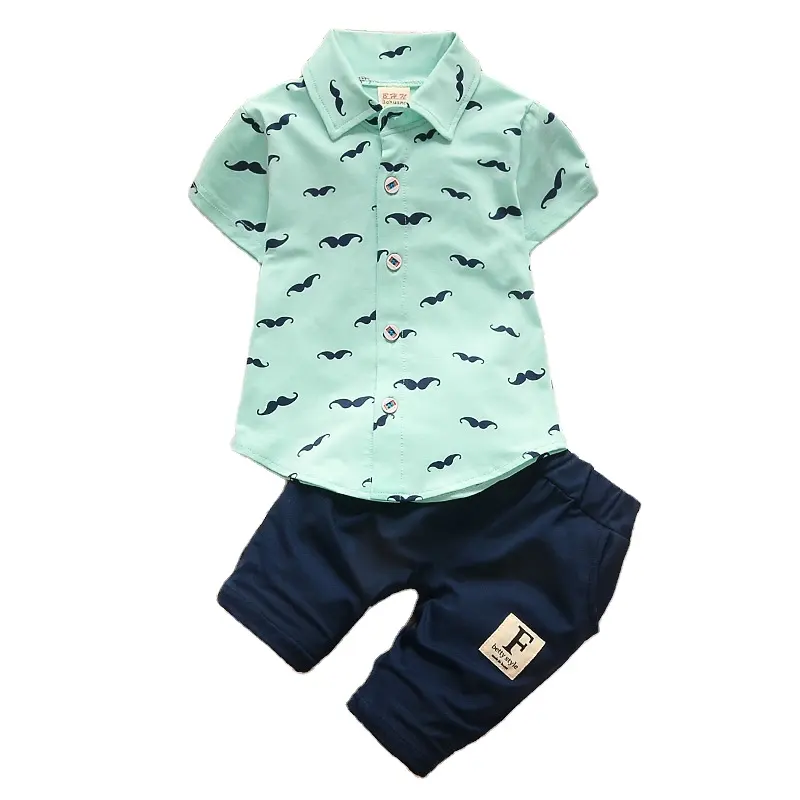 1-4 Years Fashion Toddler Baby Boys Clothes sets Baby Child ClothingT-shirt + Pants Kids Boy Printed Shirts Pants Outfits Suits