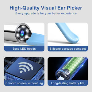Otoscope portable avec caméra Wifi, nettoyeur d'oreille électrique intelligent sans fil, cuillère visuelle pour le nettoyage des oreilles - Product Image 3