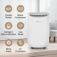 Deye DYD-B12A 12L Purificateur d'air intelligent Wifi intégré avec ioniseur pour toute la maison, déshumidificateur domestique