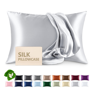 Tùy Chỉnh In Thêu Logo 100% Dâu Lụa Gối Hữu Cơ Lụa Gối Trường Hợp Với Hộp - Product Image 1