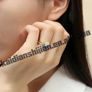 Anillo de plata de ley 925 para mujer, corona original, romántico, chapado en rodio, circonita, joyería de lujo para aniversario y boda - Product Image 3